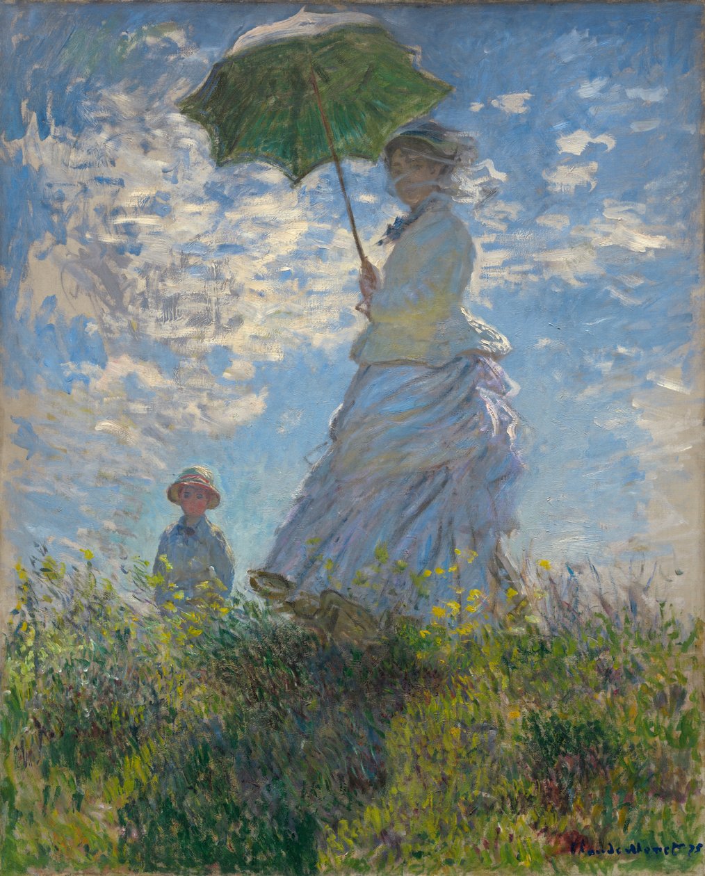 Mulher, com, um, parasol de Claude Monet