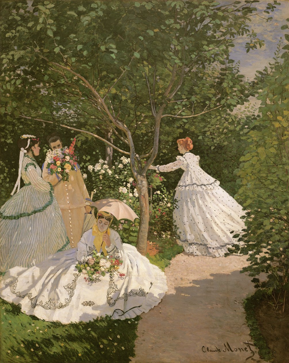 Mulheres no jardim, 1866 de Claude Monet