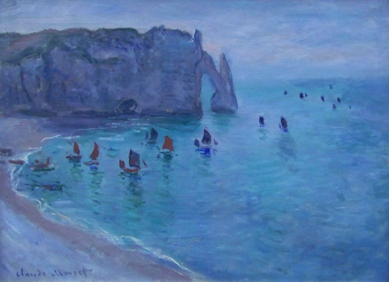 Etretat, o portão de Aval de Claude Monet
