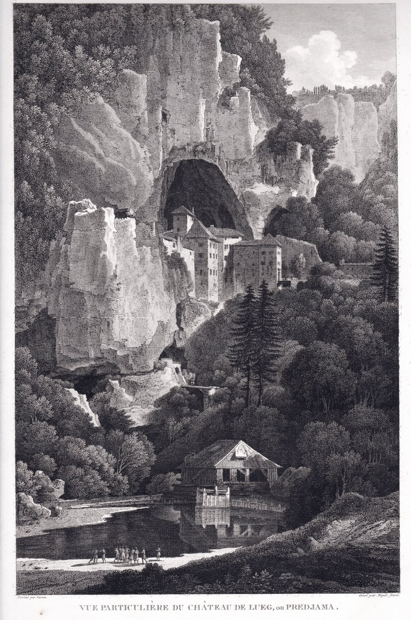 Castelo de Predjama de Claude Niquet