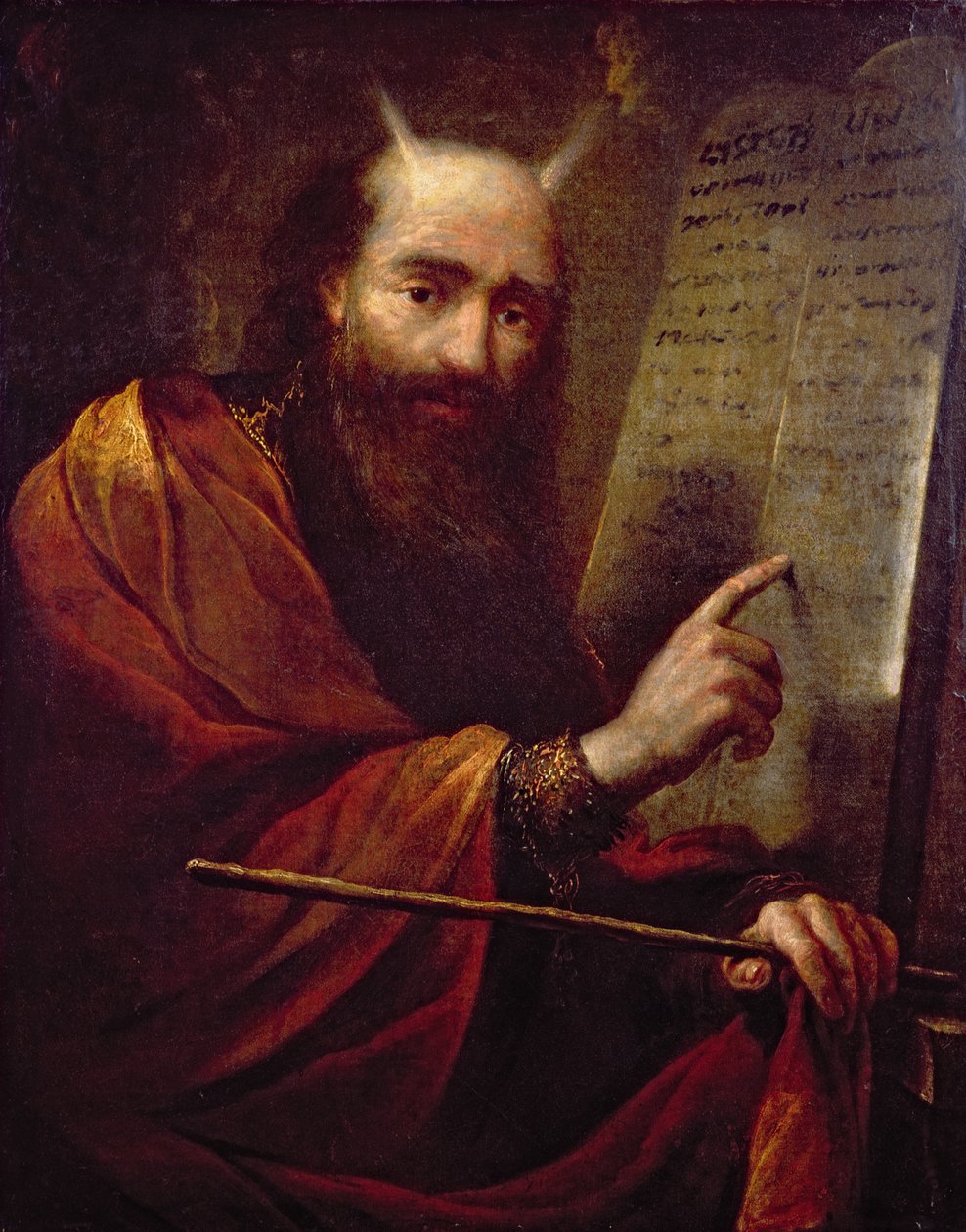 Moisés e as tábuas da lei de Claude Vignon