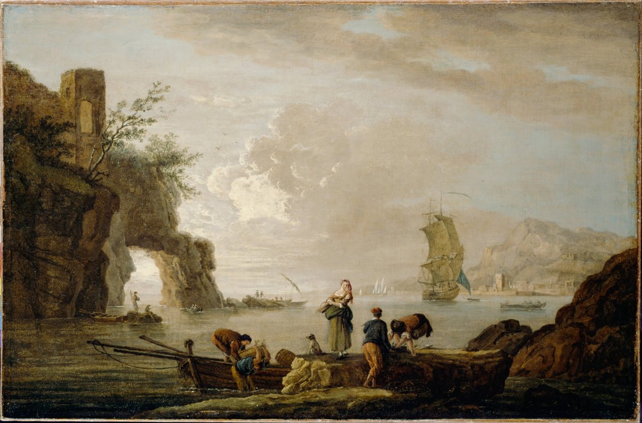 Vista Costeira de Claude Joseph Vernet