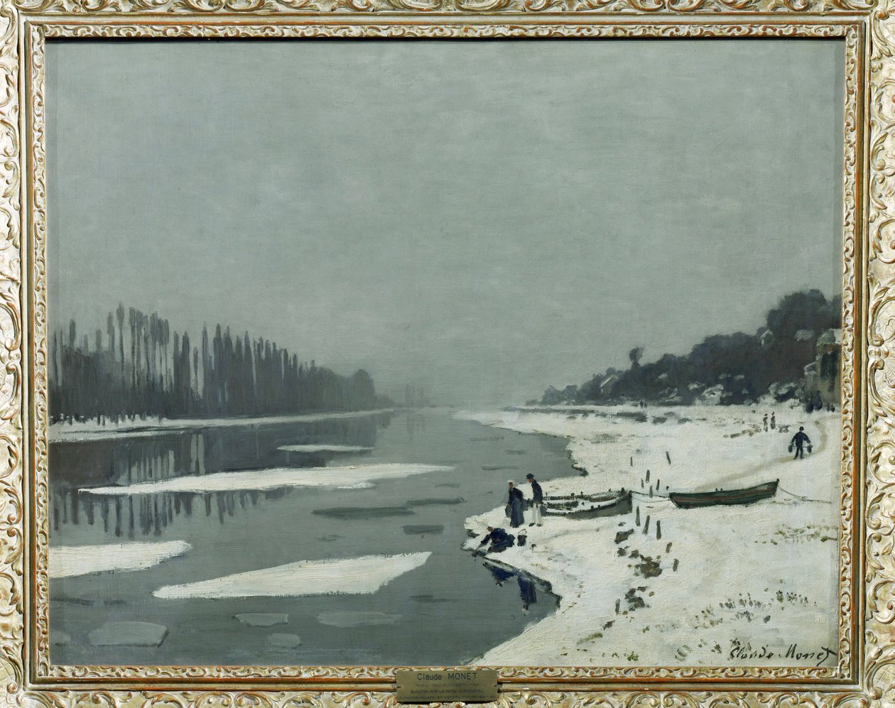 Glacons no Sena em Bougival ... de Claude (follower of) Monet