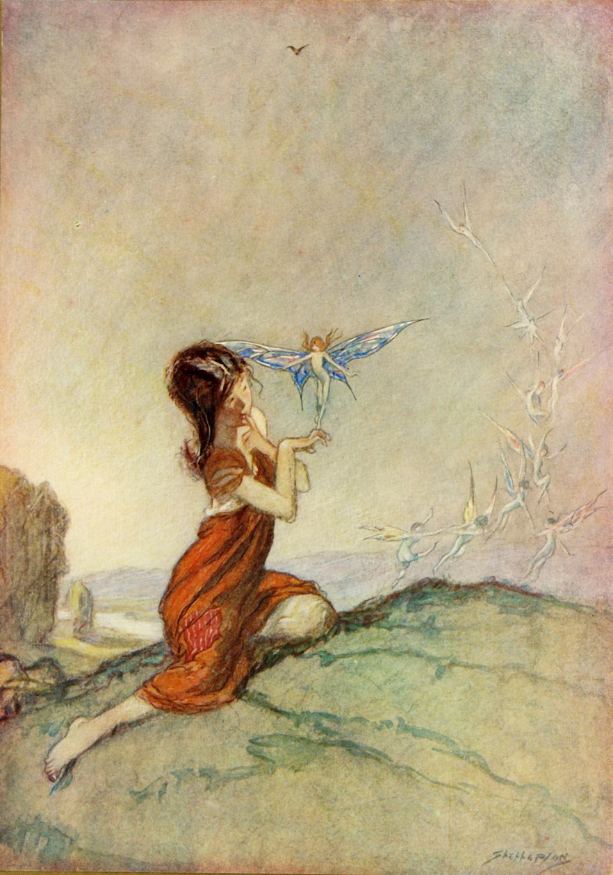Um feitiço para uma fada, 1914. de Claude Allin Shepperson