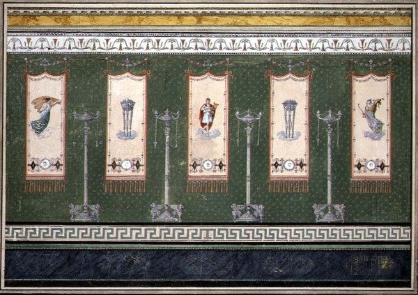 Design para Decoração da Parede do Império (aguarela e guache sobre papel) de Claude Amie Chenavard