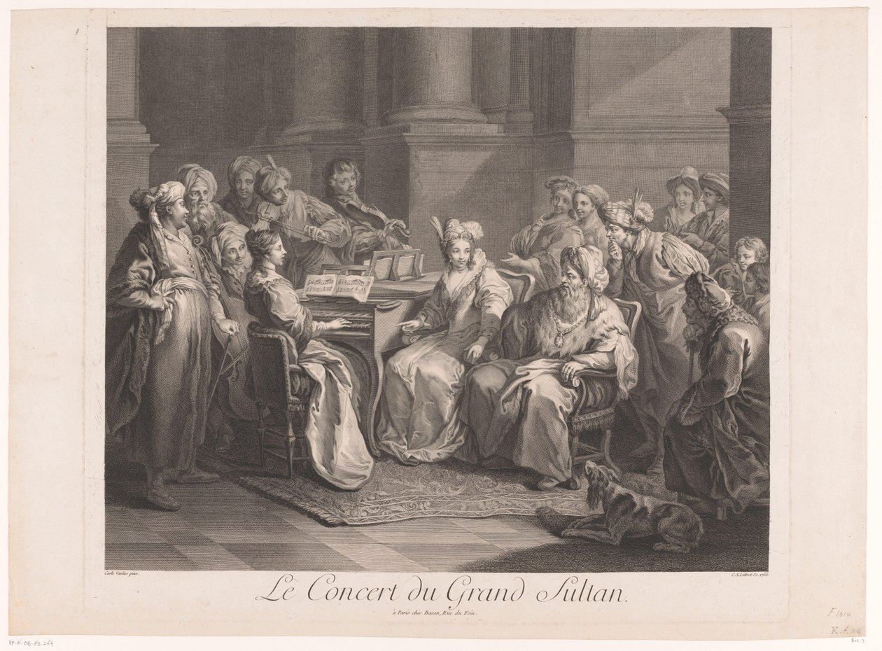 Concerto para o sultão Le Concert du Grand Sultan (título no objeto) de Claude Antoine Littret de Montigny