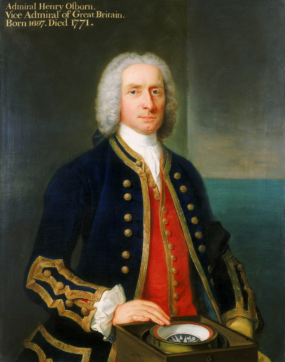 Capitão Henry Osborn (1697-1771) de Claude Arnulphy