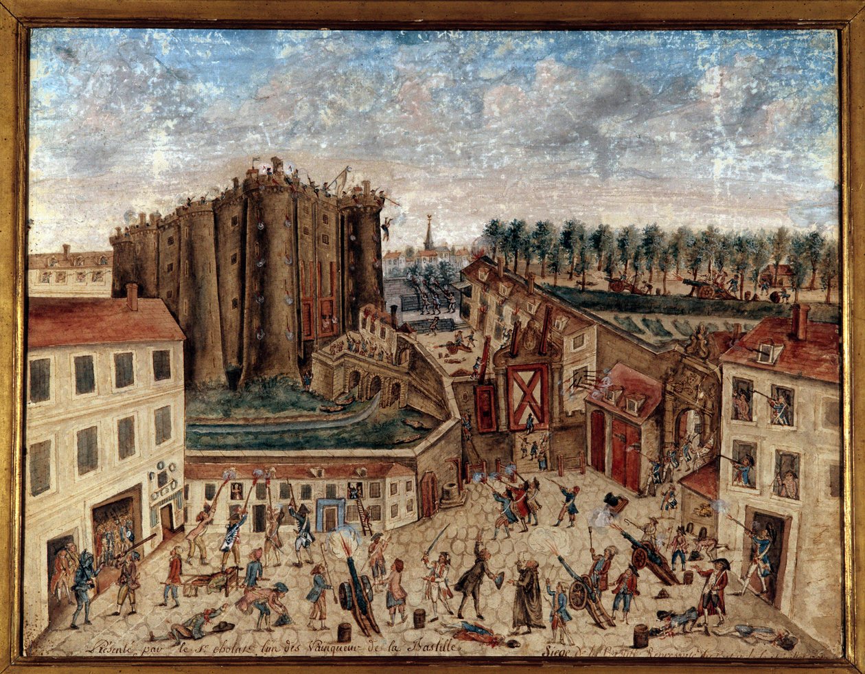 Revolução Francesa: "A Captura da Bastilha em 14 de Julho de Claude Cholat