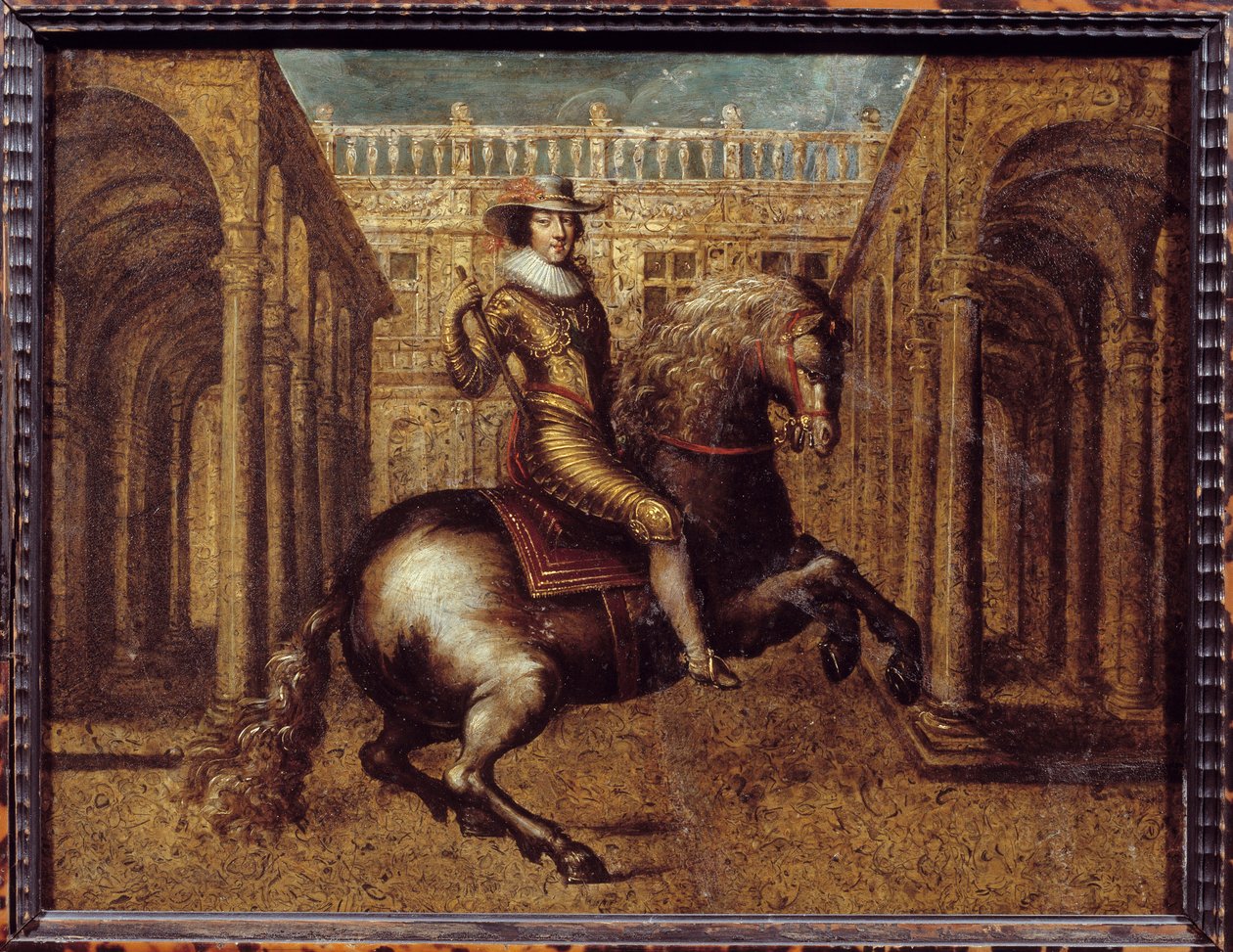 Retrato equestre de Gaston d