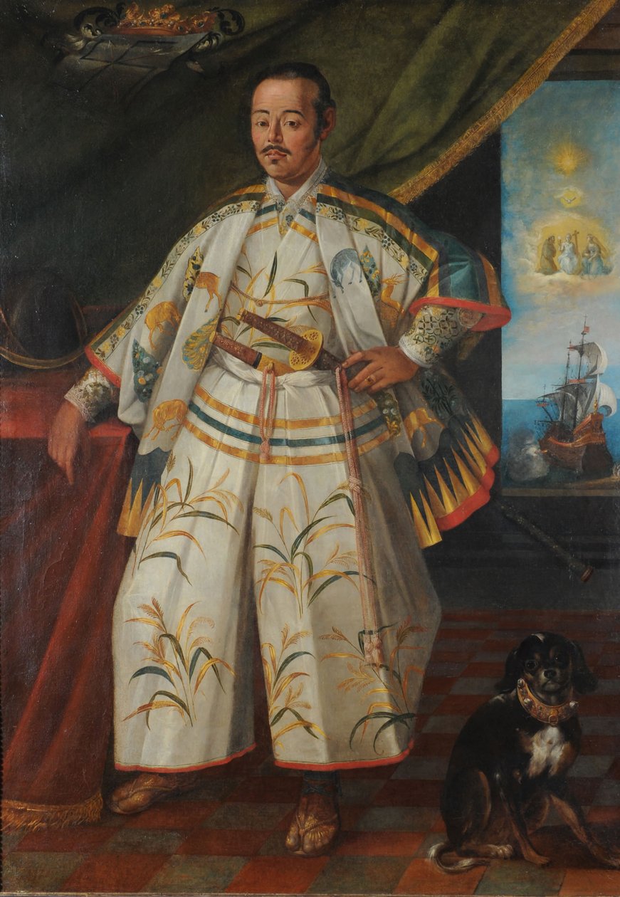 Retrato de Hasekura Rokuemon Tsunenaga de Claude Deruet