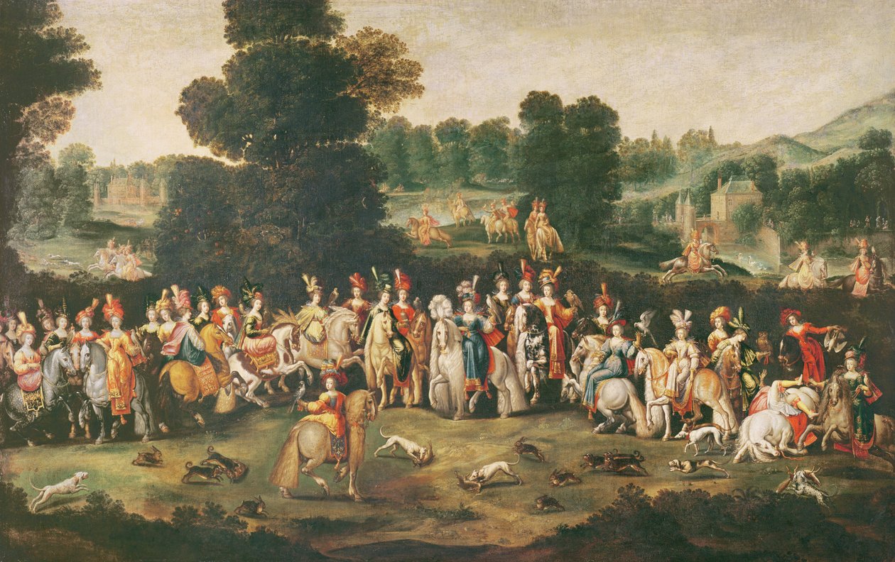 A Duquesa da Caça de Lorena de Claude Deruet