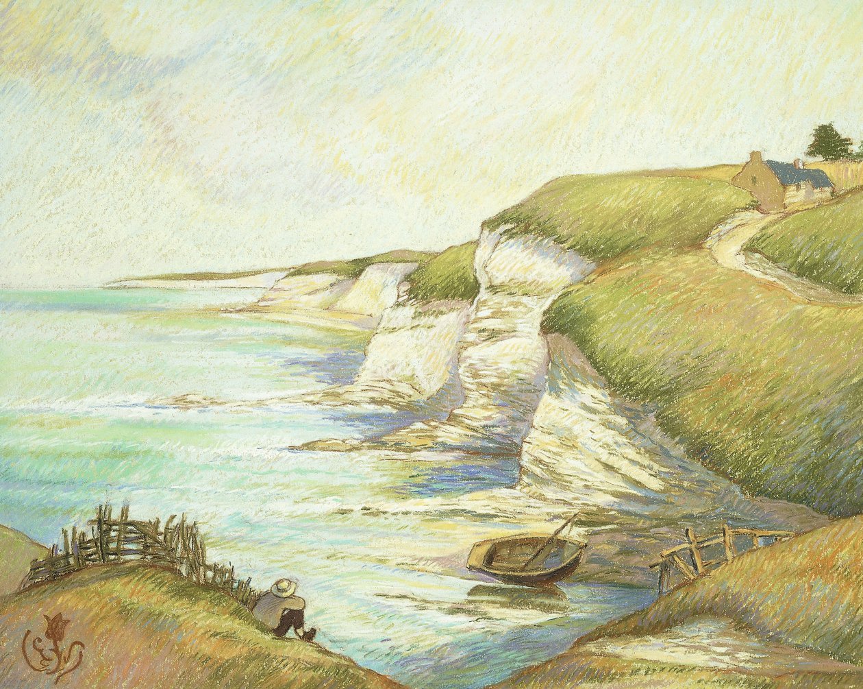 Penhascos na Bretanha; Penhascos na Bretanha de Claude Emile Schuffenecker