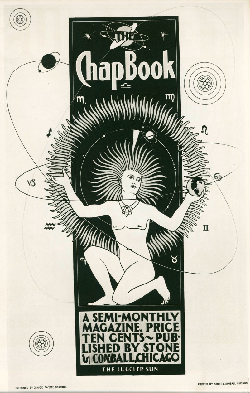 Claude F. Bragdon: The Chap Book, uma revista semestral. EUA ... (litografia) de Claude Fayette Bragdon