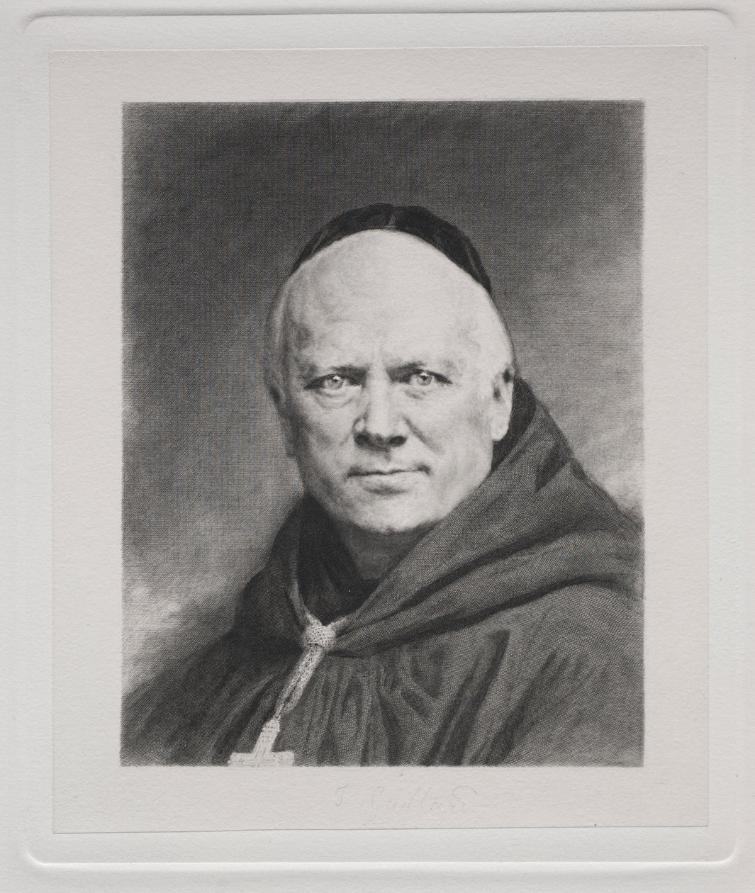 Dom Prosper Gueranger, abade de Solesmes de Claude Ferdinand Gaillard