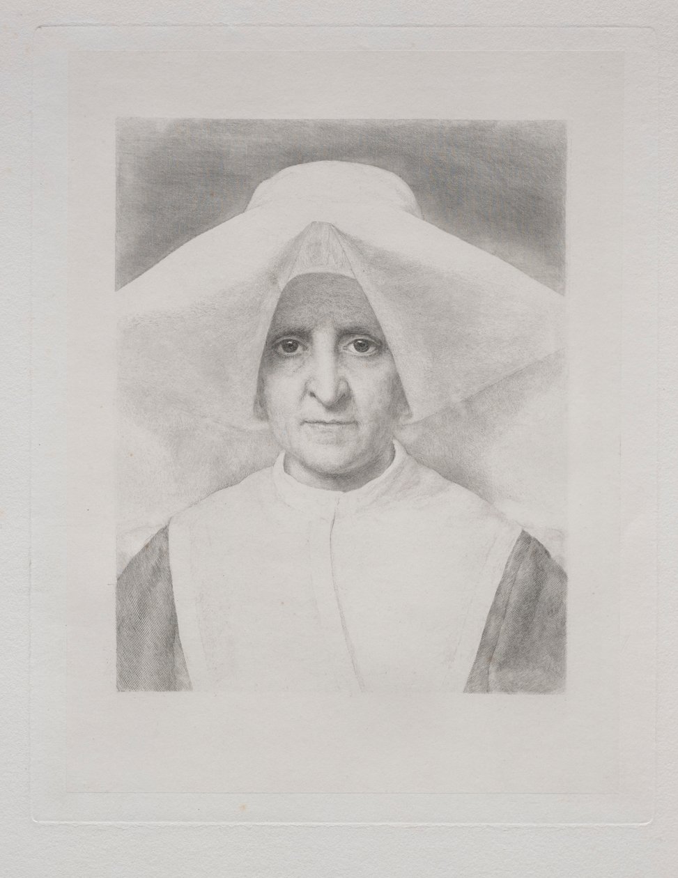 Irmã Rosalie, vista frontal. de Claude Ferdinand Gaillard