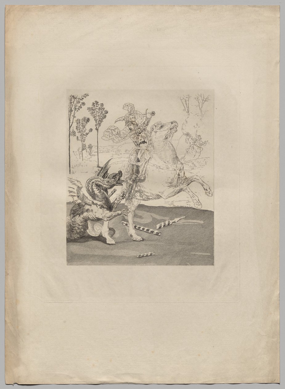 São Jorge e o Dragão (1) de Claude Ferdinand Gaillard