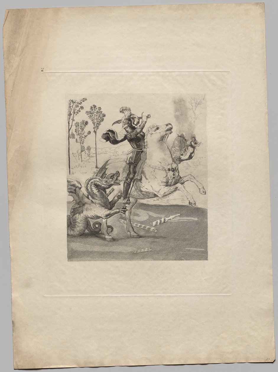 São Jorge e o Dragão (2) de Claude Ferdinand Gaillard