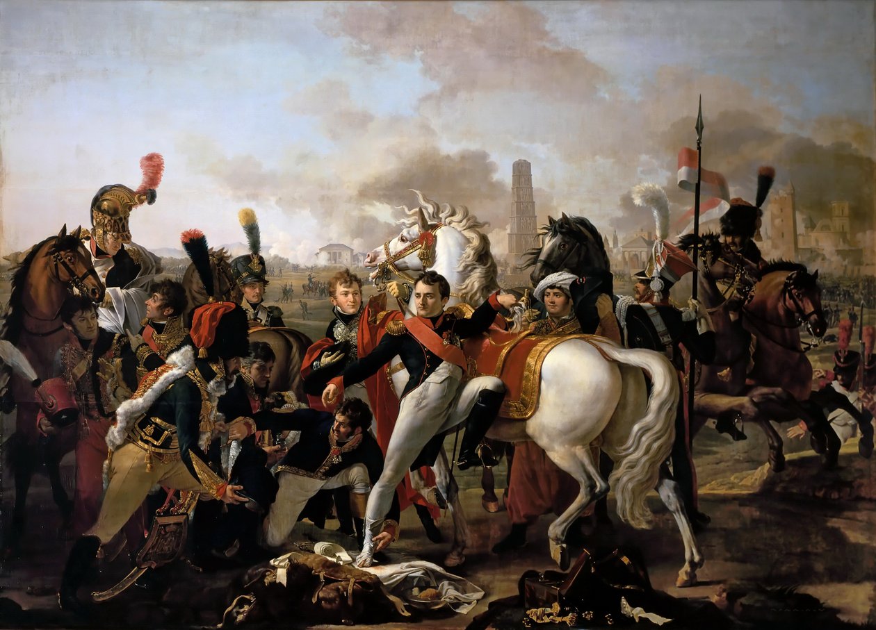 Napoleão ferido diante de Ratisbona, 23 de abril de 1809 de Claude Gautherot