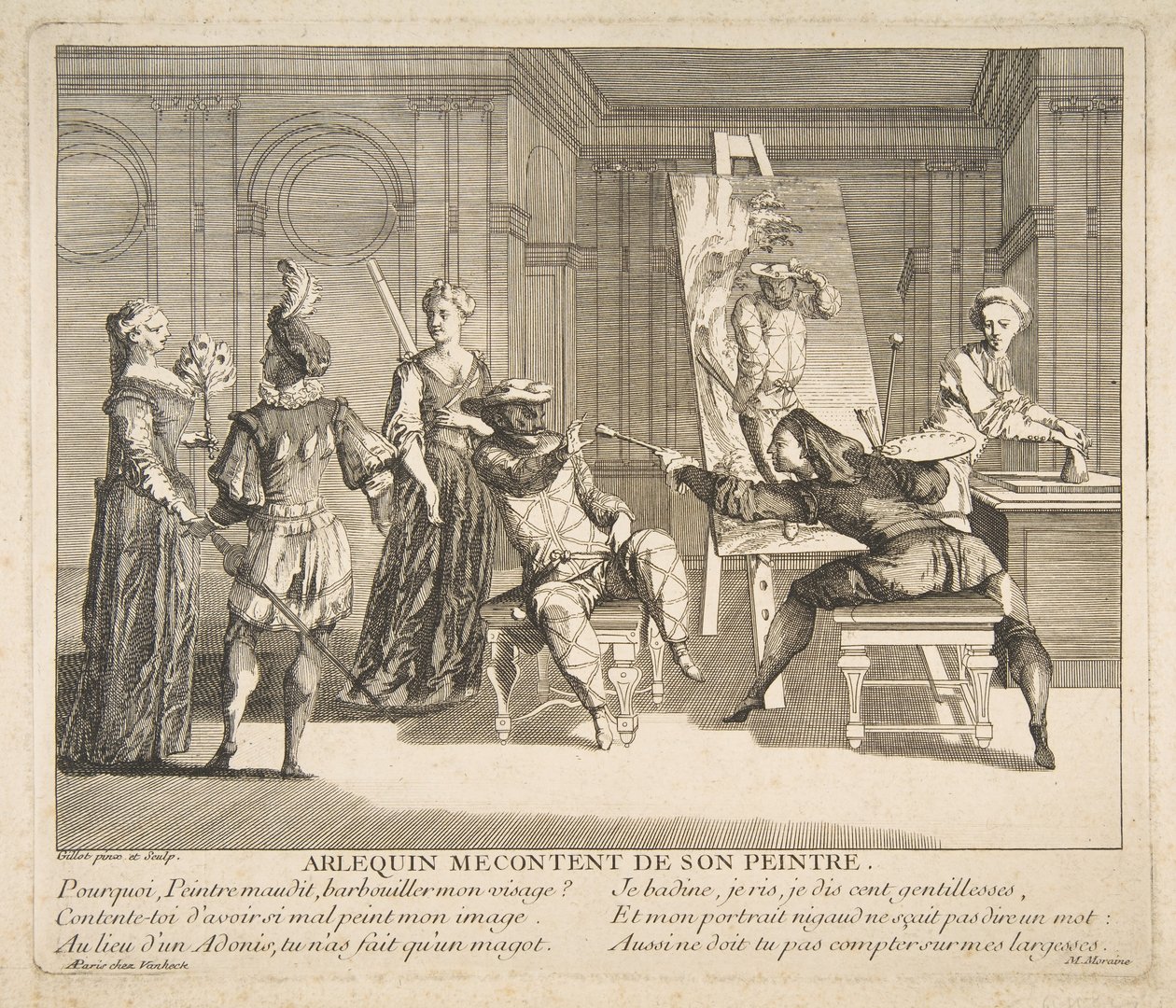 Floresta. de Claude Gillot, Jacques Gabriel Huquier