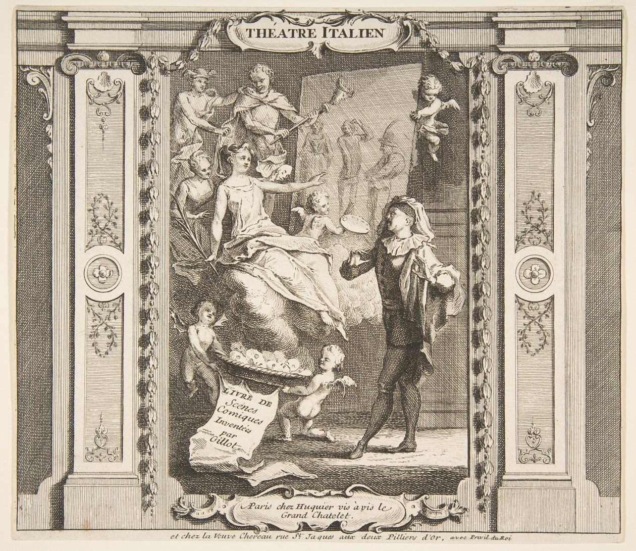 Floresta. de Claude Gillot, Jacques Gabriel Huquier