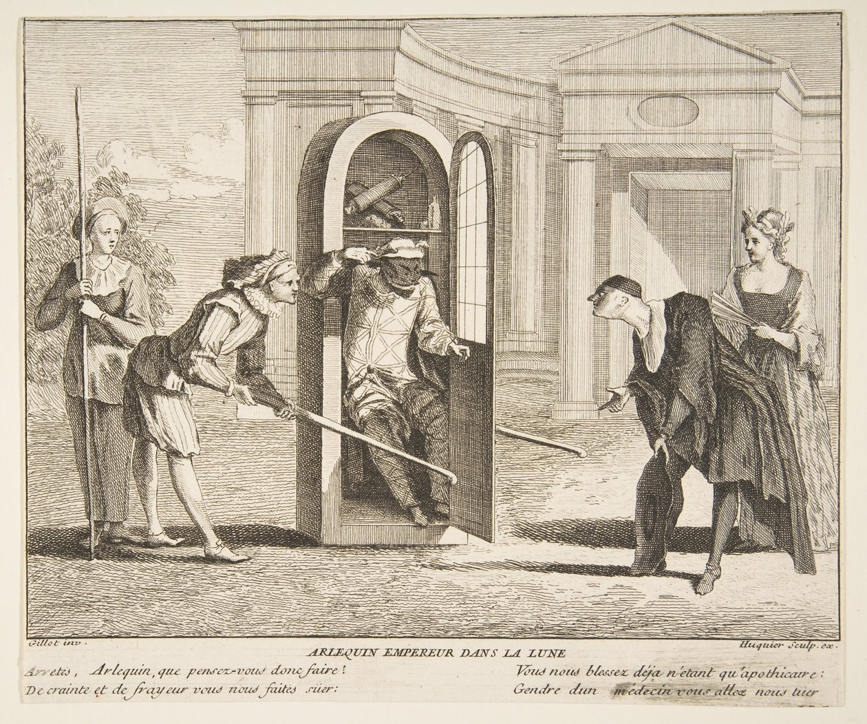 Floresta. de Claude Gillot, Jacques Gabriel Huquier