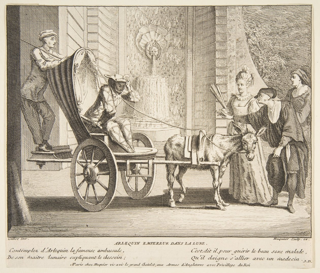 Floresta. de Claude Gillot, Jacques Gabriel Huquier