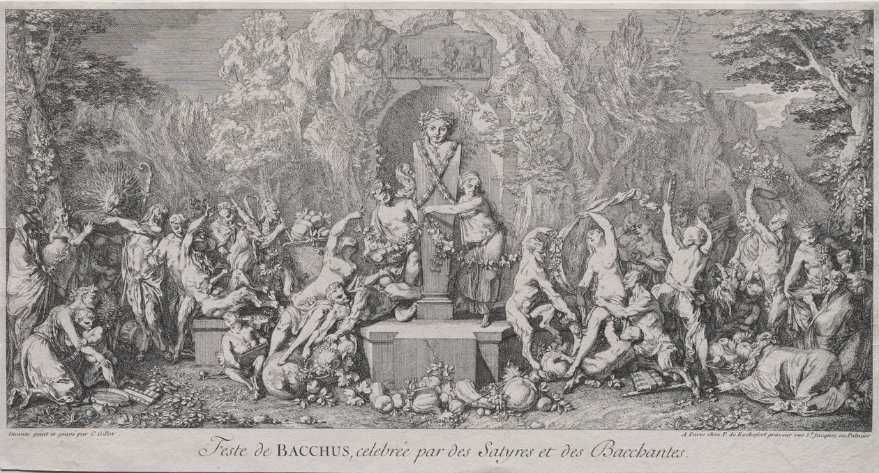 Os Quatro Festivais: Festival de Baco de Claude Gillot