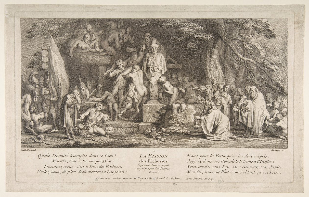 A Paixão pela Riqueza.n.d. de Claude Gillot