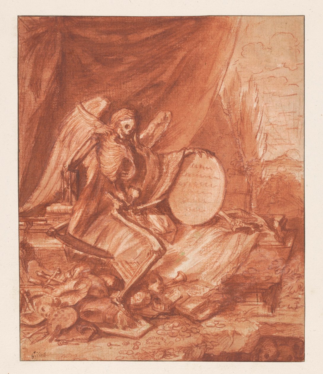 Alegoria de Vanitas de Claude Gillot