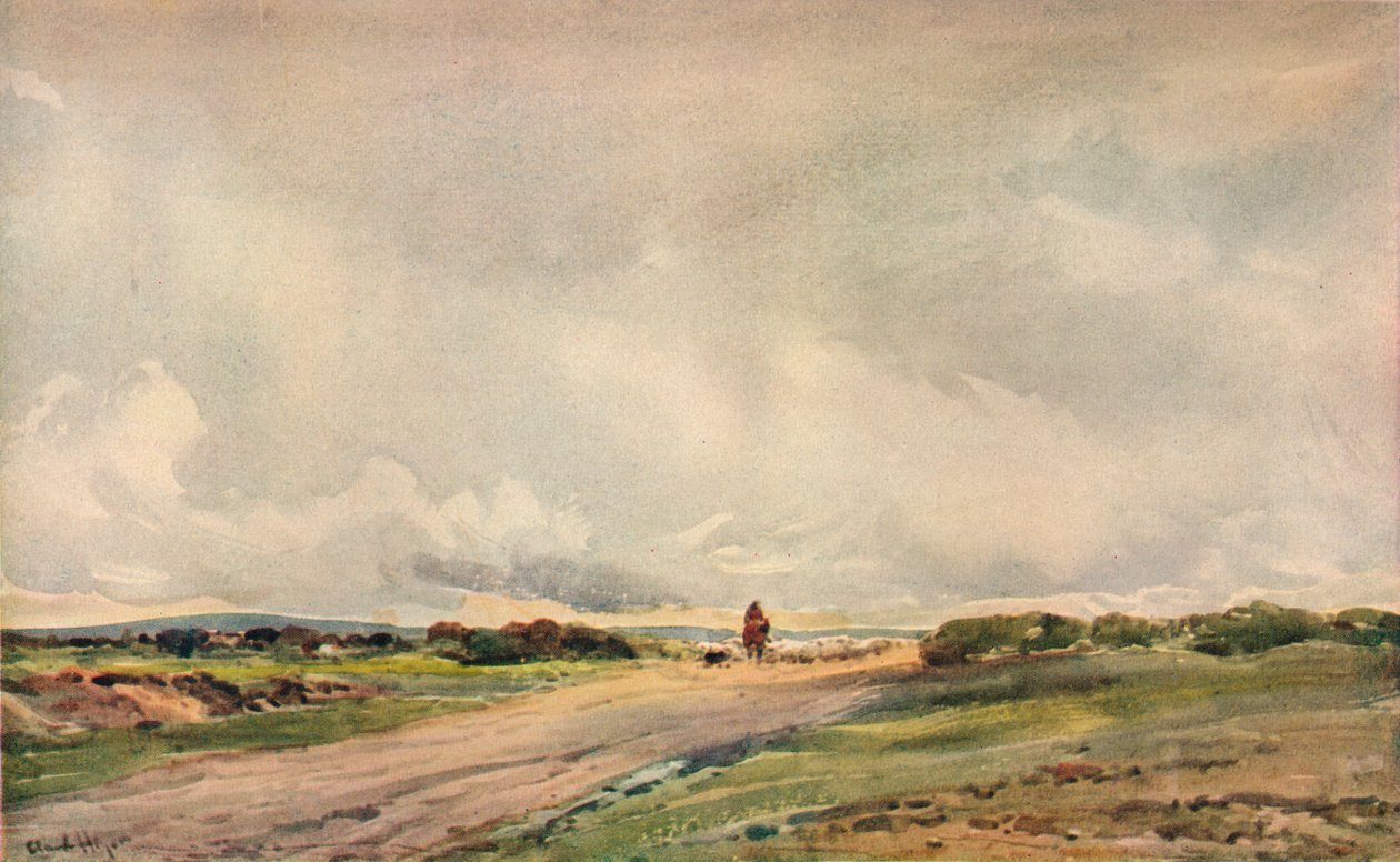 A estrada para Portsmouth, c1910 de Claude Hayes
