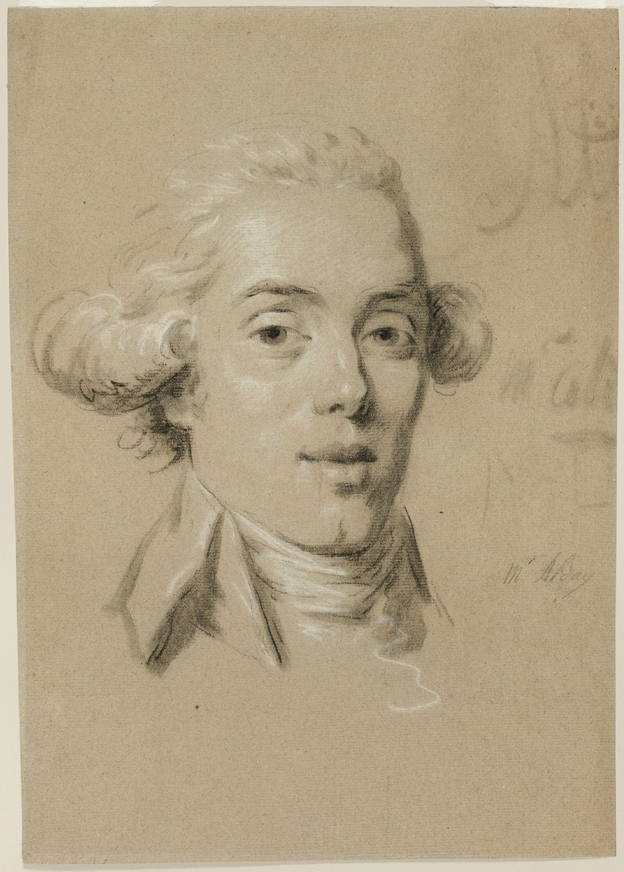 Retrato de um jovem de Claude Jean Baptiste Hoin