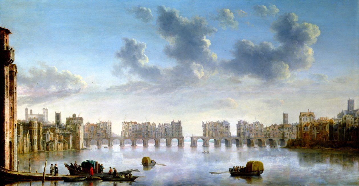 Ponte Velha de Londres, c1630 de Claude Jongh