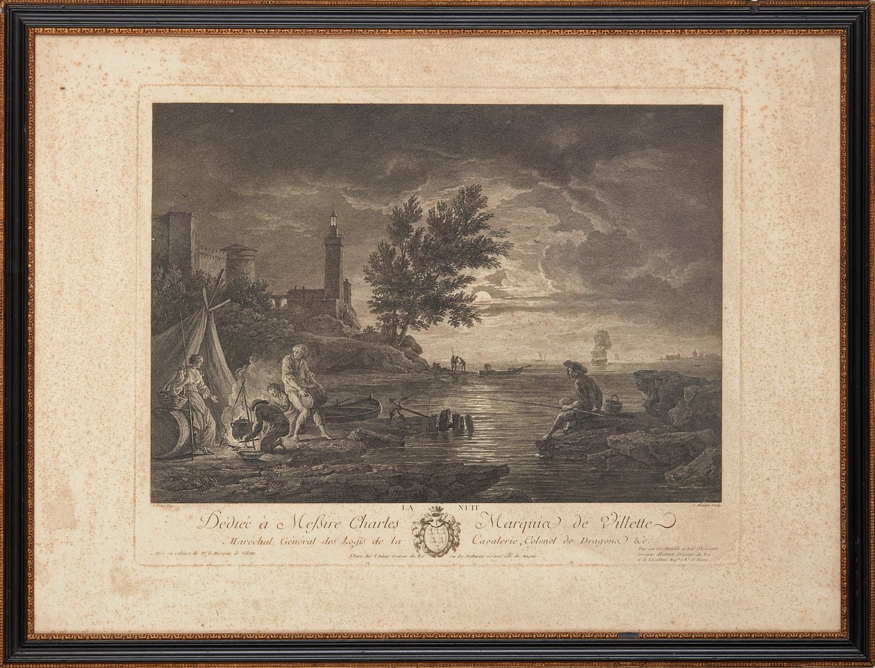gravuras em aço francês de Claude Joseph (after) Vernet