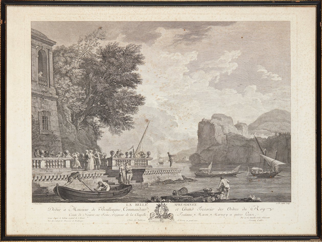 gravuras em aço francês de Claude Joseph (after) Vernet