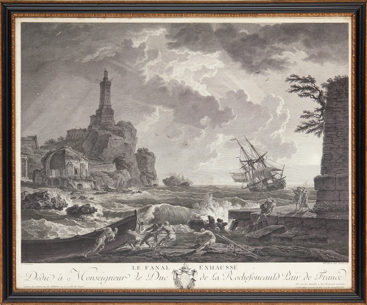 gravuras em aço francês de Claude Joseph (after) Vernet
