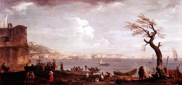 Baía de Nápoles do Sul de Claude Joseph Vernet