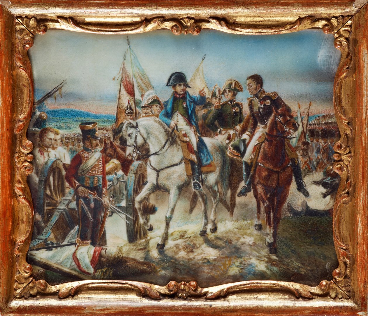 Napoleão na batalha de Friedland de Claude Joseph Vernet