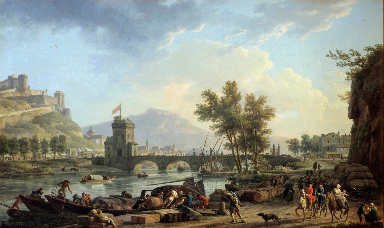 The Approaches of a Drill in 1774 Painting by Joseph Vernet (1714-1789) 1774 Dim. 0,97x1,62 m Montpellier, Musee Fabre de Claude Joseph Vernet