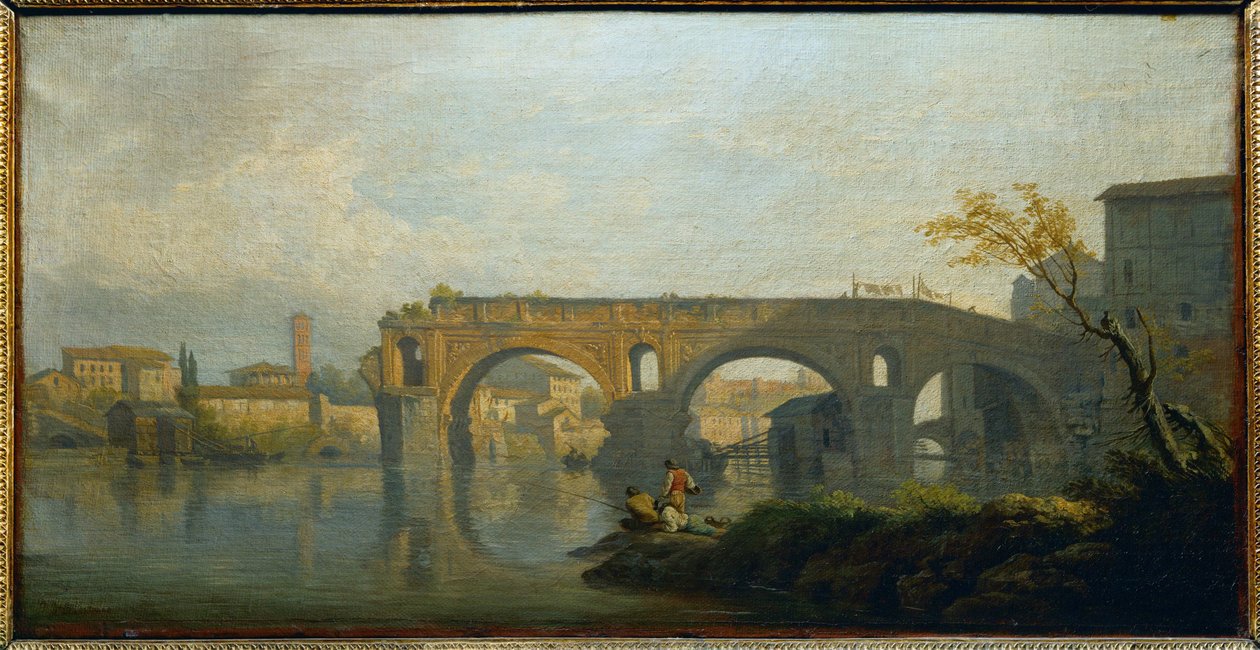 A Ponte Rotto, Roma ... de Claude Joseph Vernet