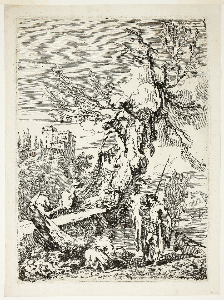 O regresso da pesca de Claude Joseph Vernet