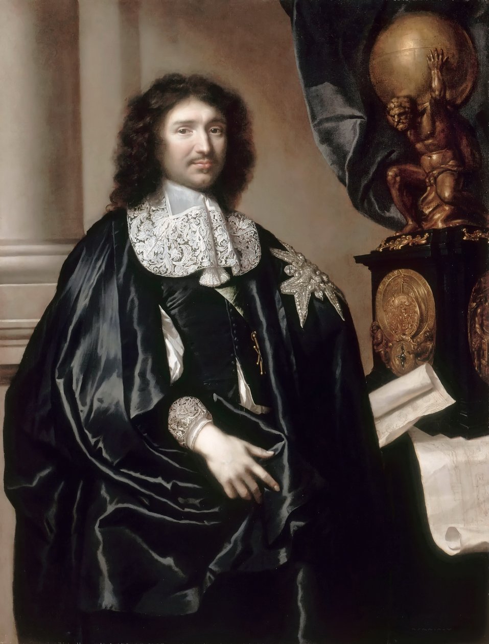 Retrato de Jean-Baptiste Colbert 1619-1683 de Claude Lefebvre