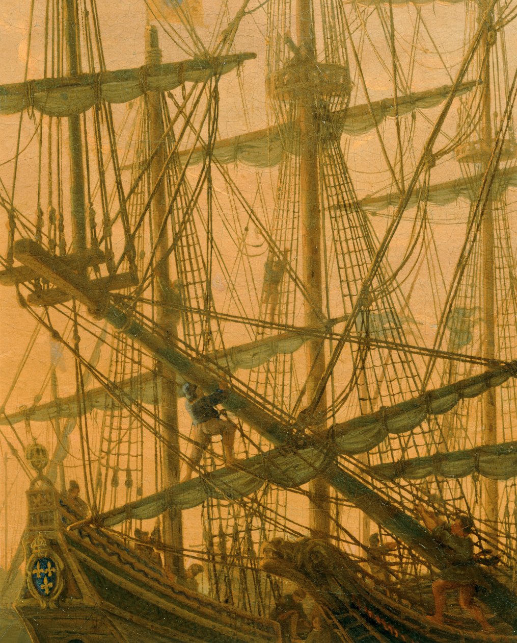 Porto de mar, pôr do sol ... de Claude Lorrain (1600 82)