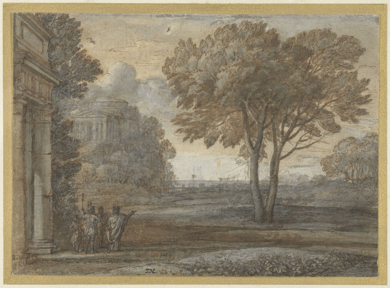 Enéias de Delos de Claude Lorrain