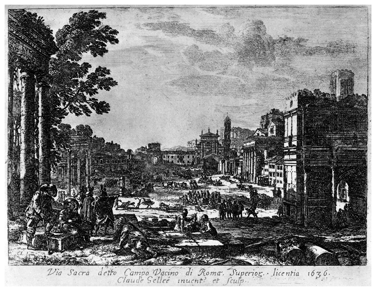 Campo Vacino, c1620-1680 1924 de Claude Lorrain