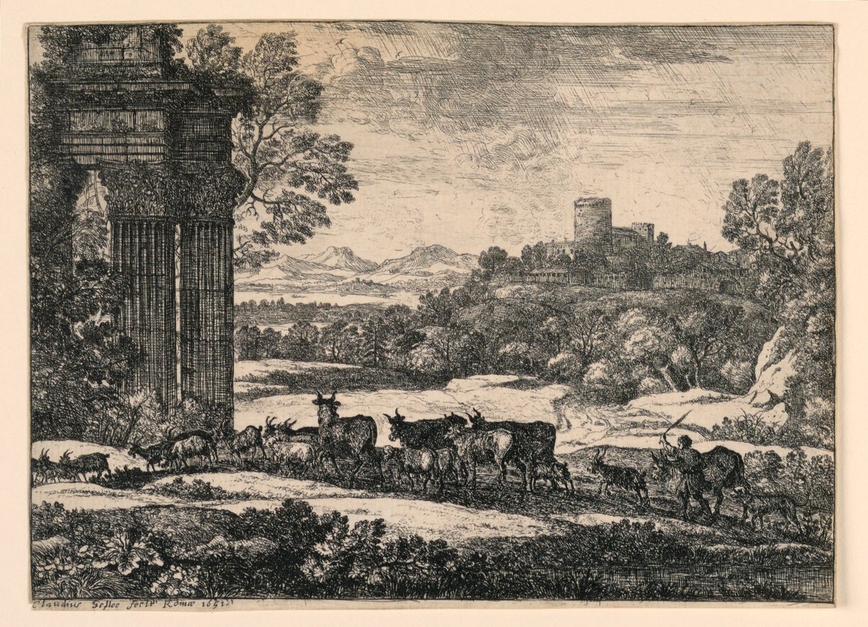 Gado levado para casa através de uma tempestade de Claude Lorrain