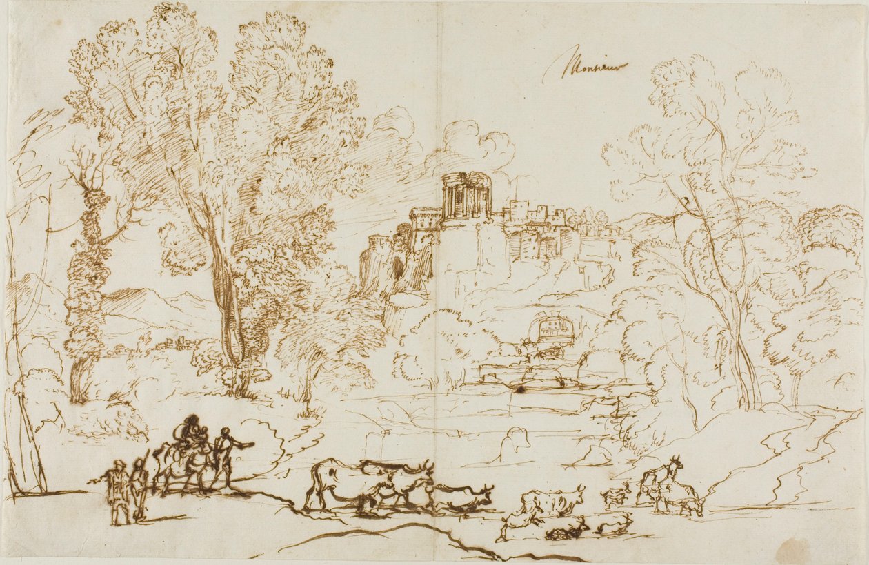 Paisagem Clássica - Tivoli de Claude Lorrain