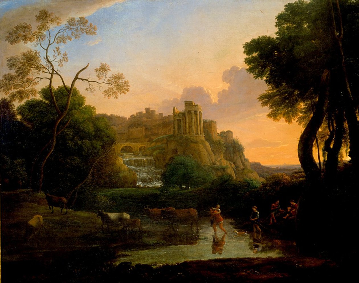 Vista ideal do Tivoli de Claude Lorrain