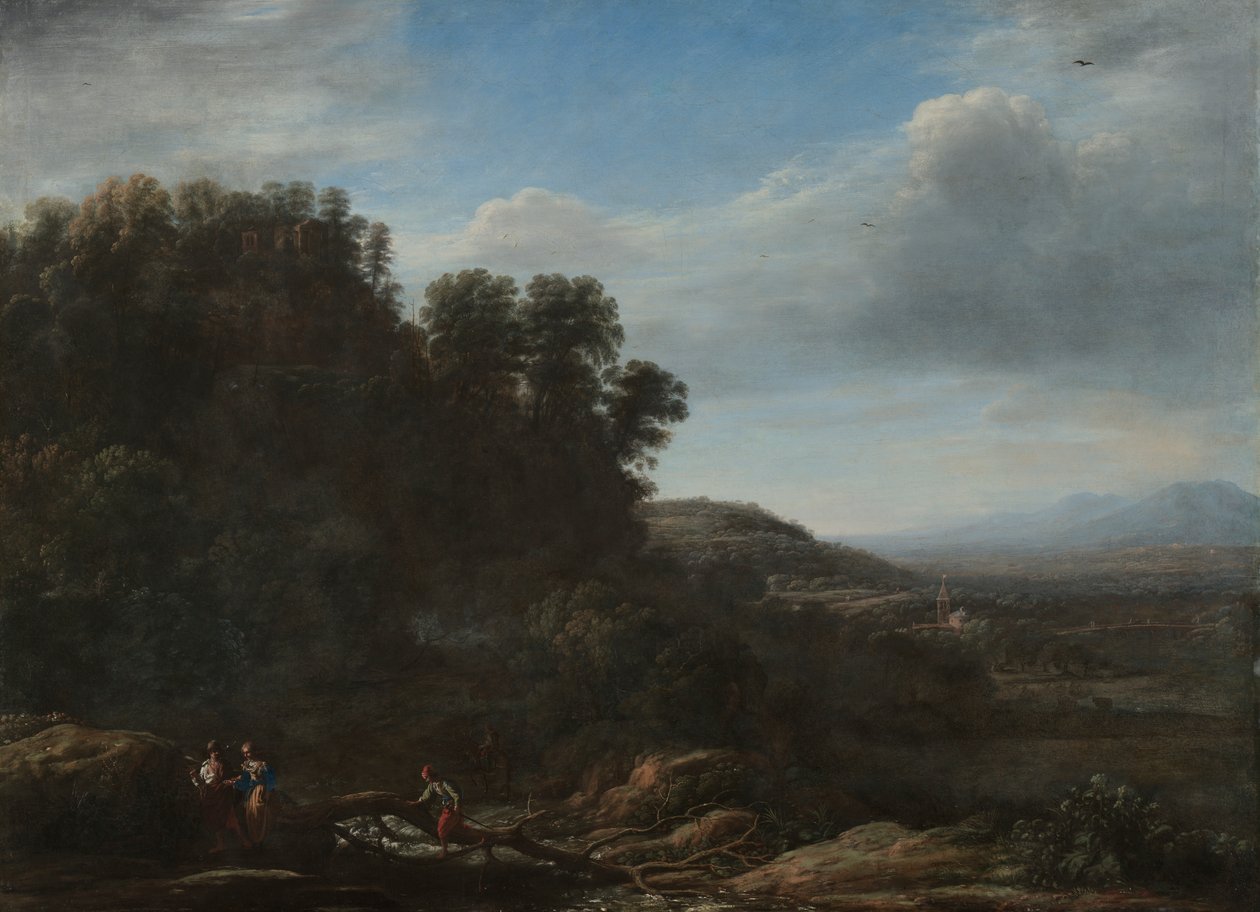 Paisagem italiana de Claude Lorrain