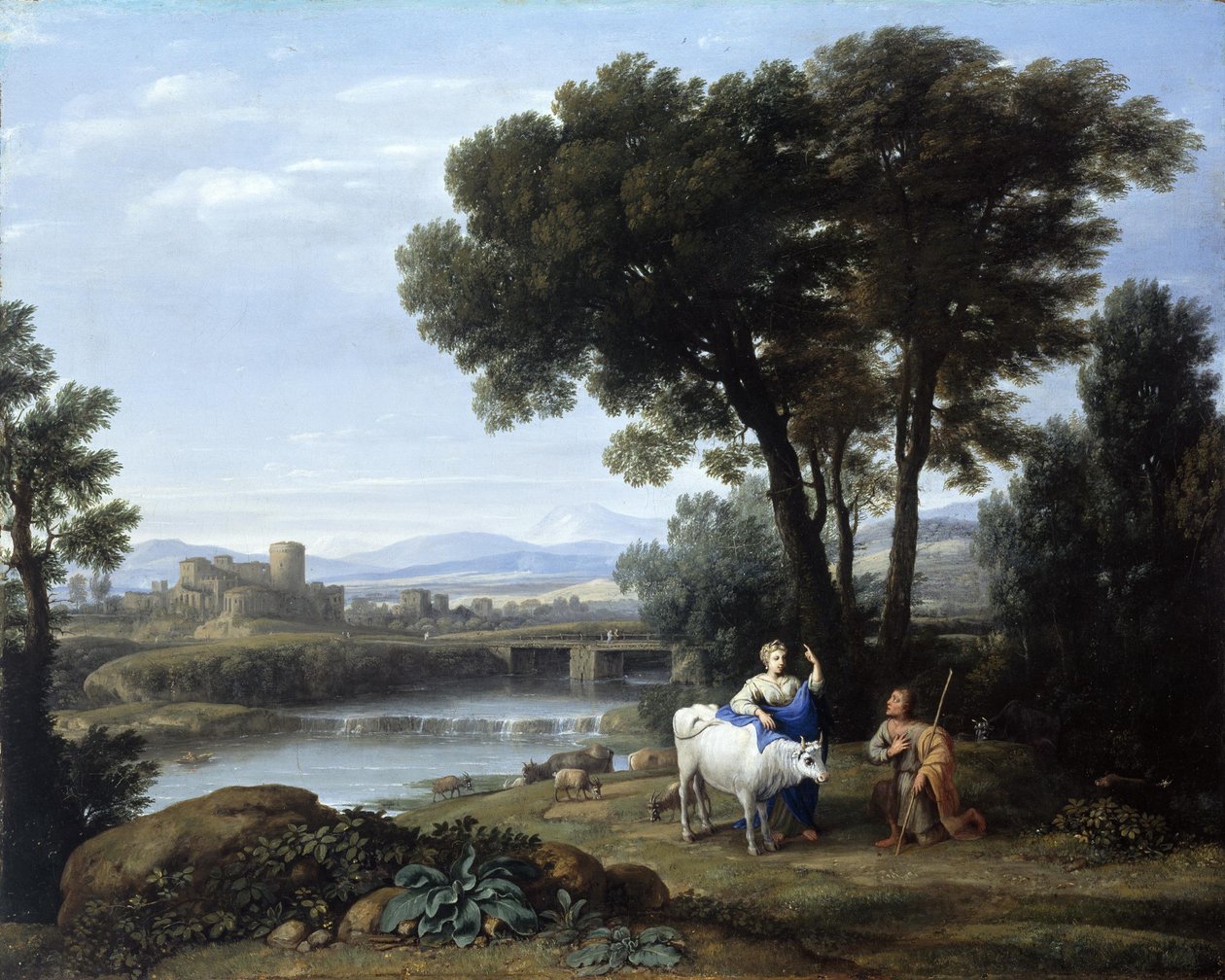 Juno confia Io aos cuidados de Argus de Claude Lorrain