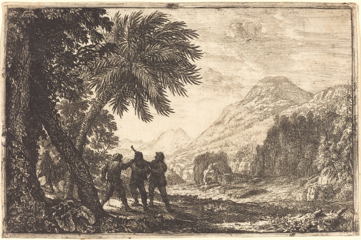 Paisagem com bandidos (Scène de bandidos) de Claude Lorrain